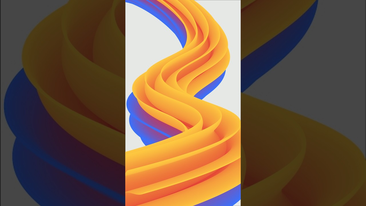 Creating an abstract 3d-like fluid background #design #fluid #art #3d #illustrator #tutorial #tips