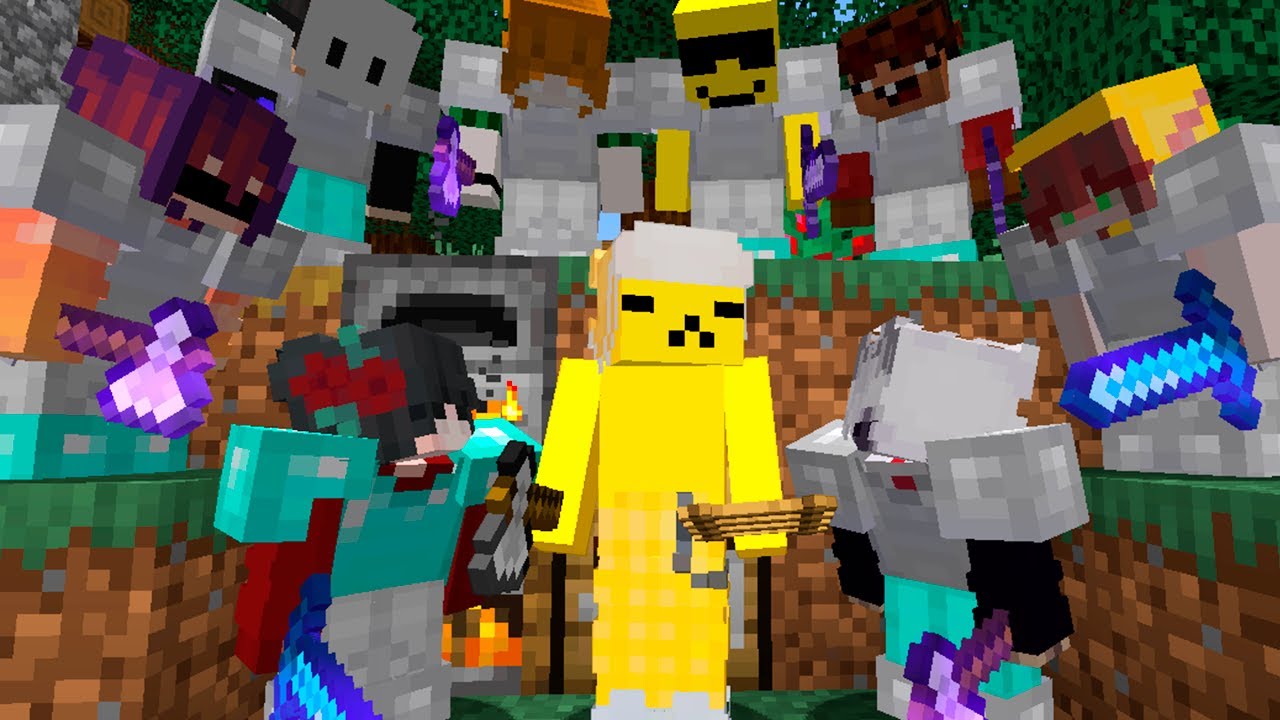 Minecraft Speedrunner VS 8 Caçadores REVANCHE