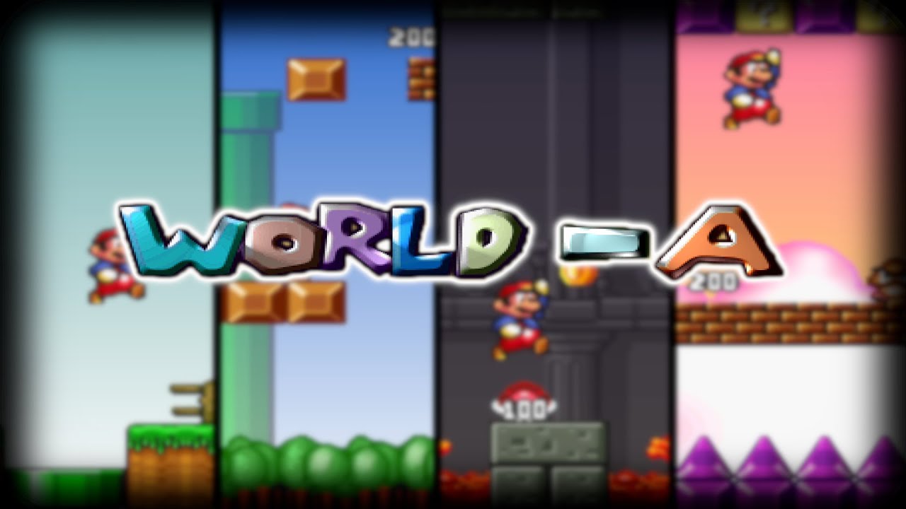 Mario Worker Minus Letter Worlds Series World -A + Bonus Level Completed