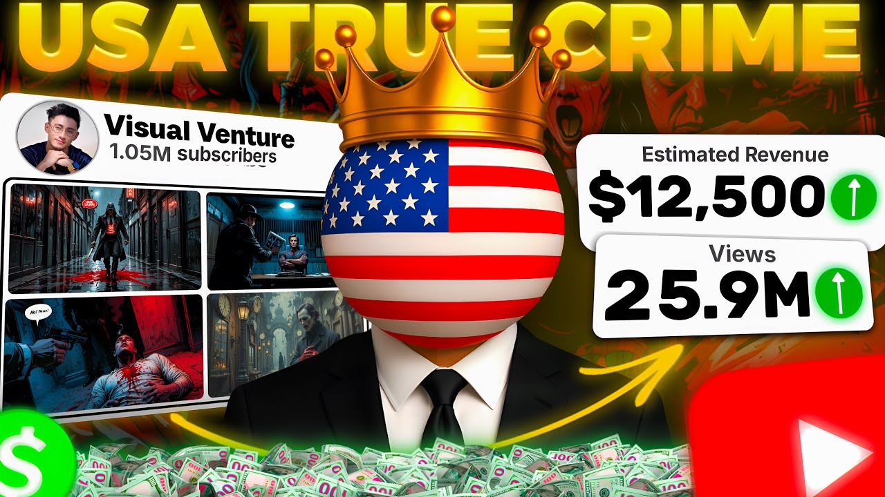 Netflix-Style True Crime Stories USA Channel : AI Automated!