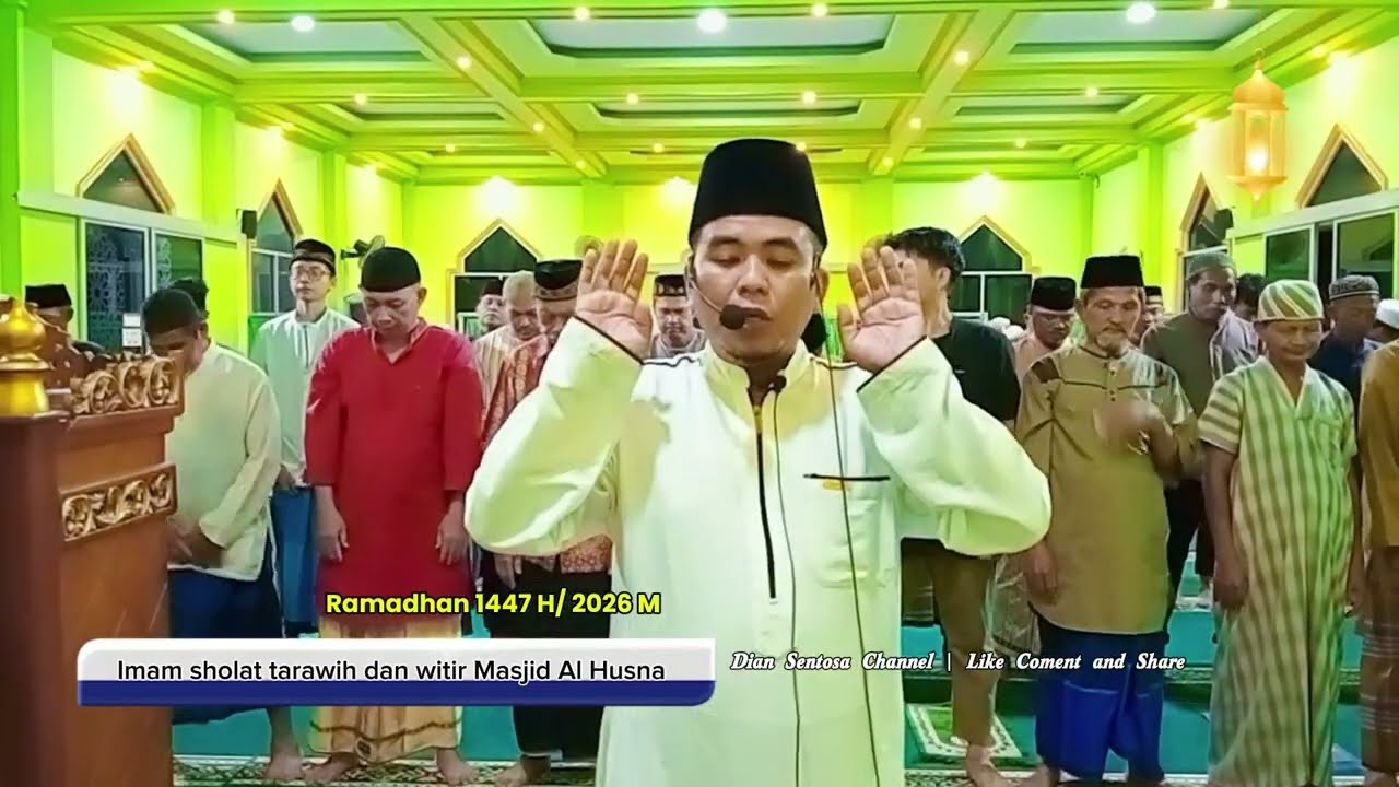 Masya Allah! Imam Tarawih Bawakan Irama Mekah, Mata Jamaah Jadi Segar dan Khusyuk