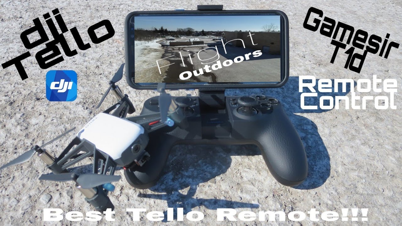 Best dji Tello outdoor flight yet!! Using the Gamesir T1d remote control