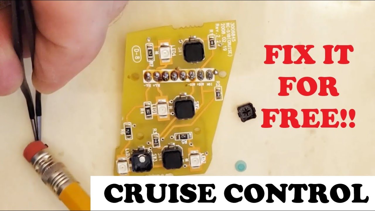 FIX YOUR CRUISE CONTROL WITH AN ERASER!!.  KIA SOUL, FORTE, SPORTAGE