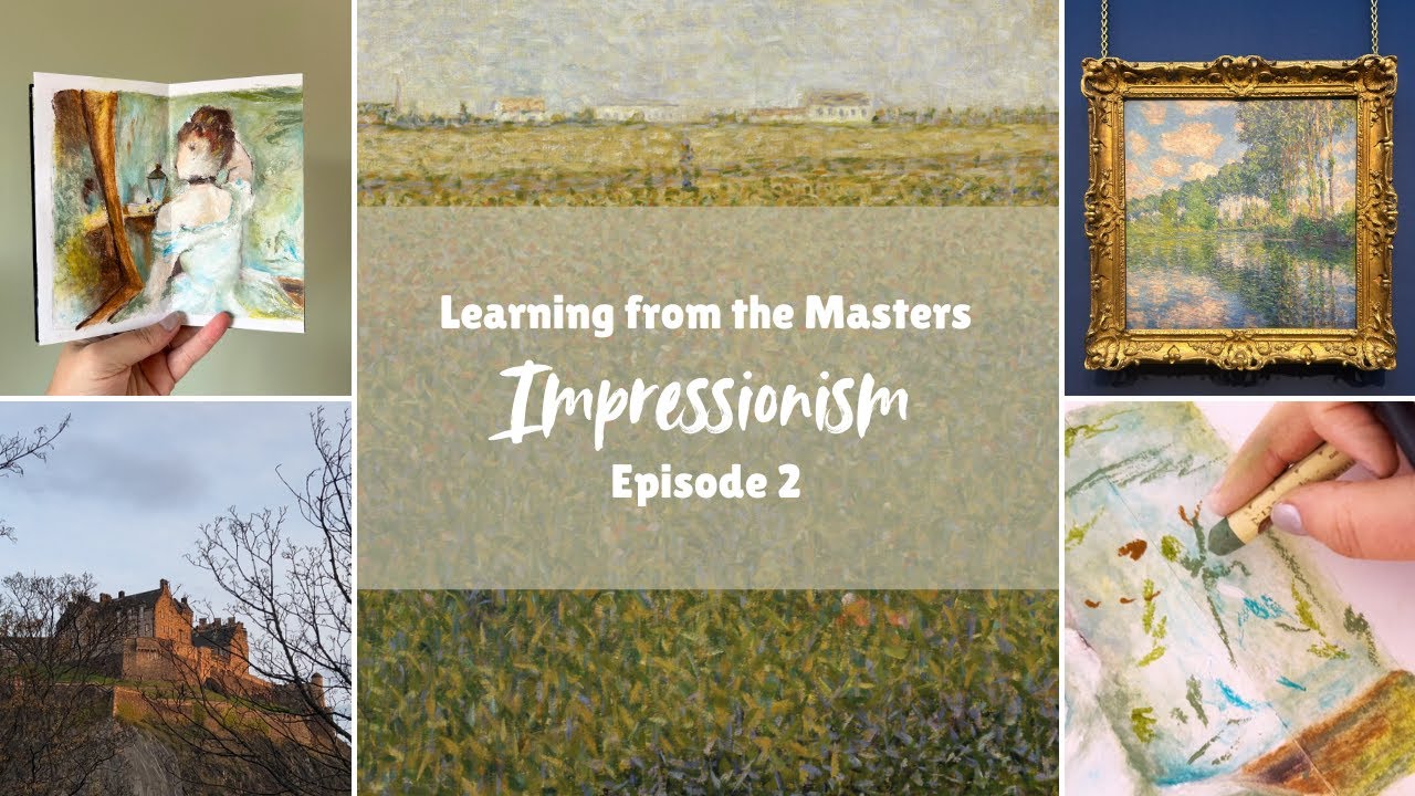 Impressionism with Oil Pastels in my sketchbook