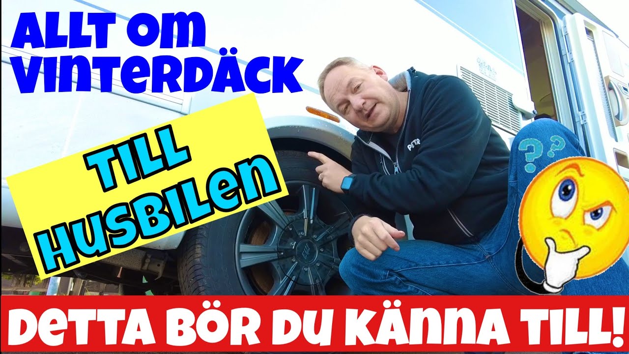 Allt om vinterdäck till husbil och många snabba fakta. Detta bör du känna till. #husbilstips