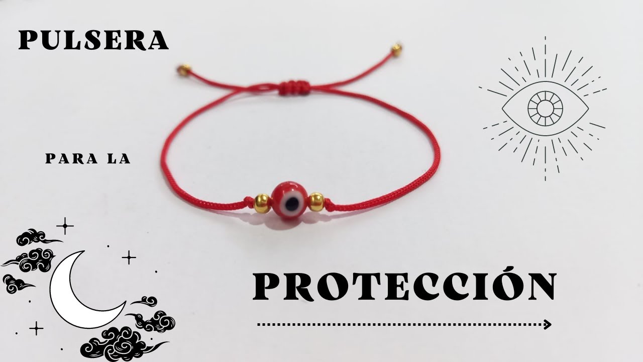 Pulsera roja con ojo turco
