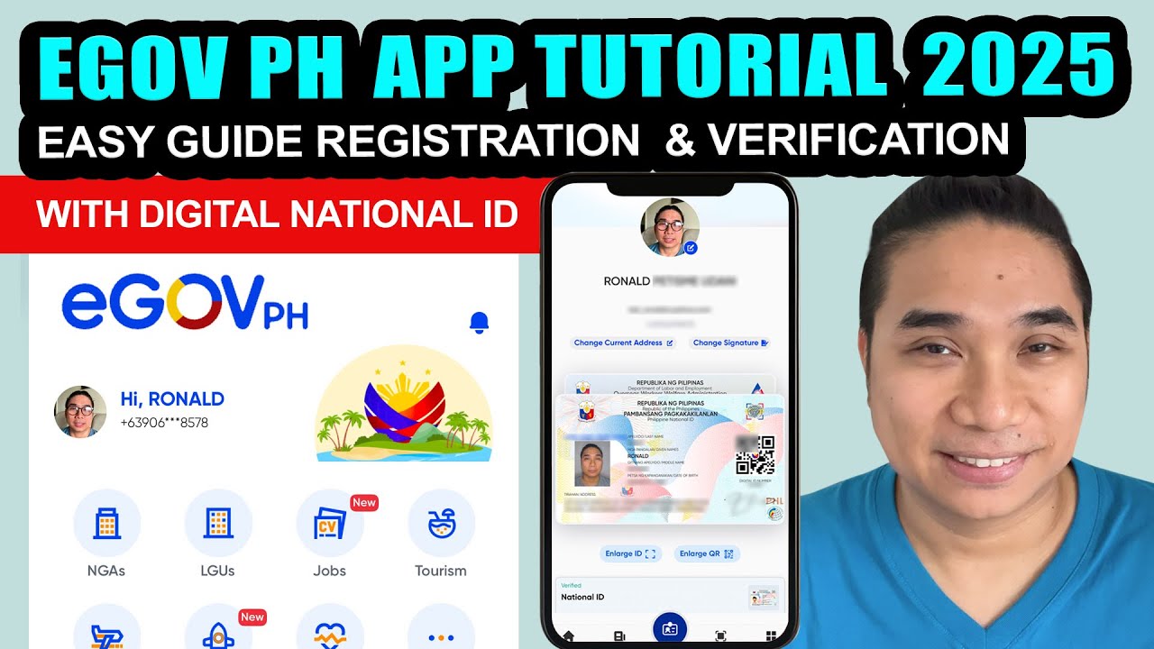 EGOV PH NATIONAL ID 2025 | EGOVPH APP ACCOUNT REGISTRATION TUTORIAL 2025