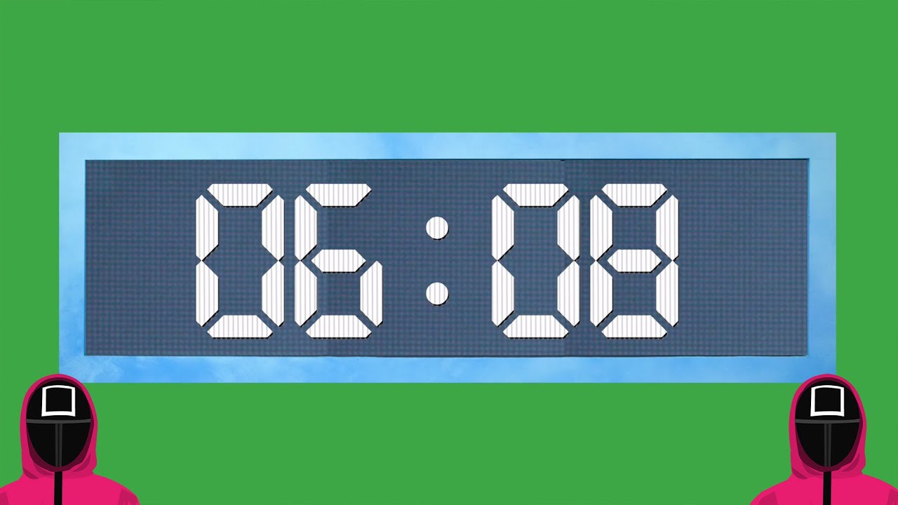 SQUID GAME TIMER GREEN SCREEN | 10 MINUTES
