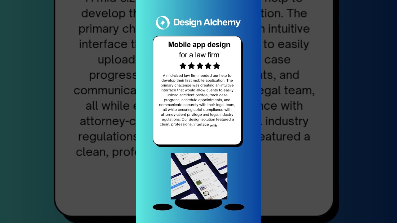Design-as-a-Service Case Study - Mobile App Design for Law Firm