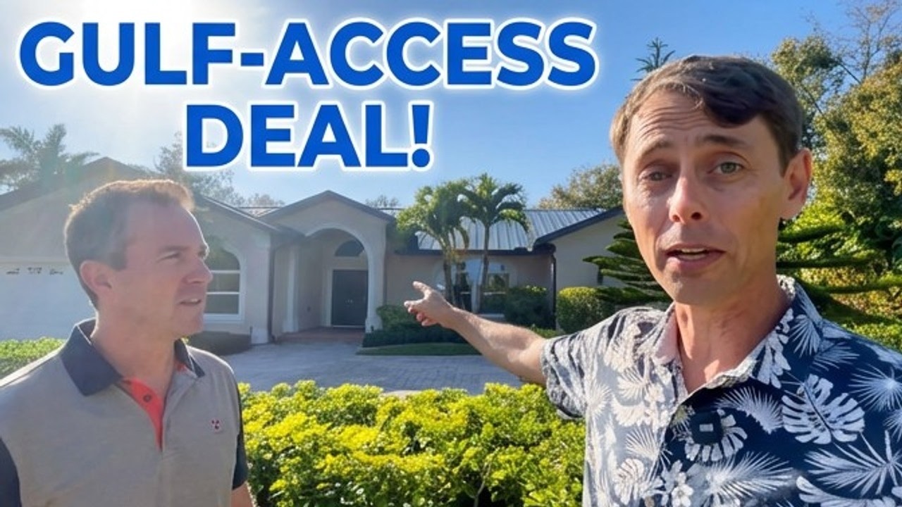 CHEAPEST GULF-ACCESS HOME IN THIS ELITE GATED COMMUNITY!