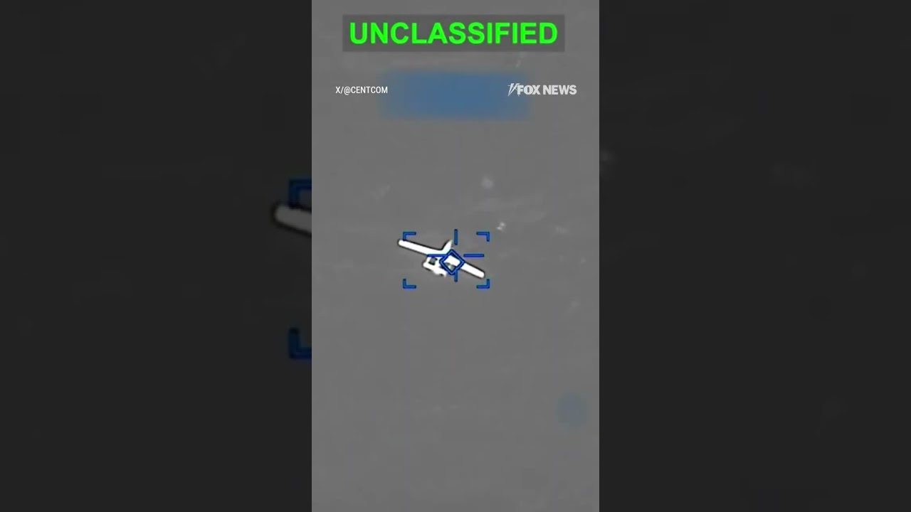 DRONES DOWNED: New footage shows US military taking out attack drones #foxnews #news #shorts