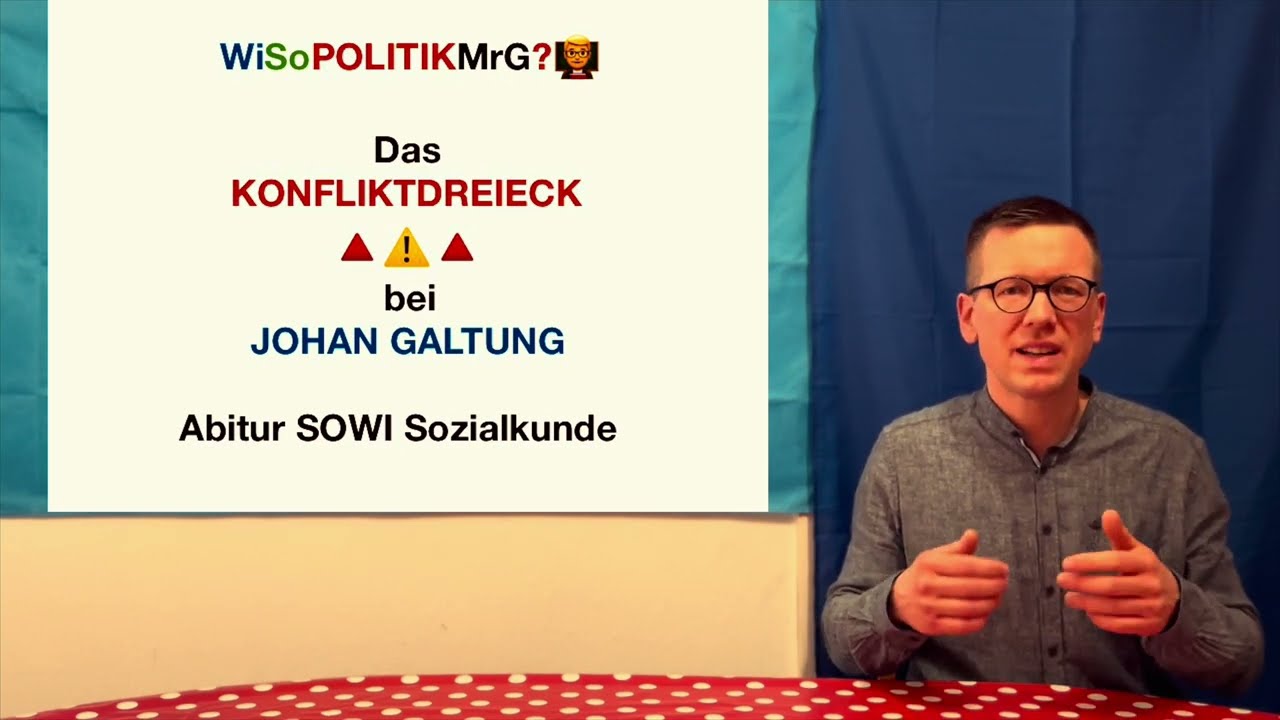 Das Konfliktdreieck bei Johan Galtung - WiSoPOLITIKMrG? 👨‍🏫 Abitur SOWI Sozialkunde