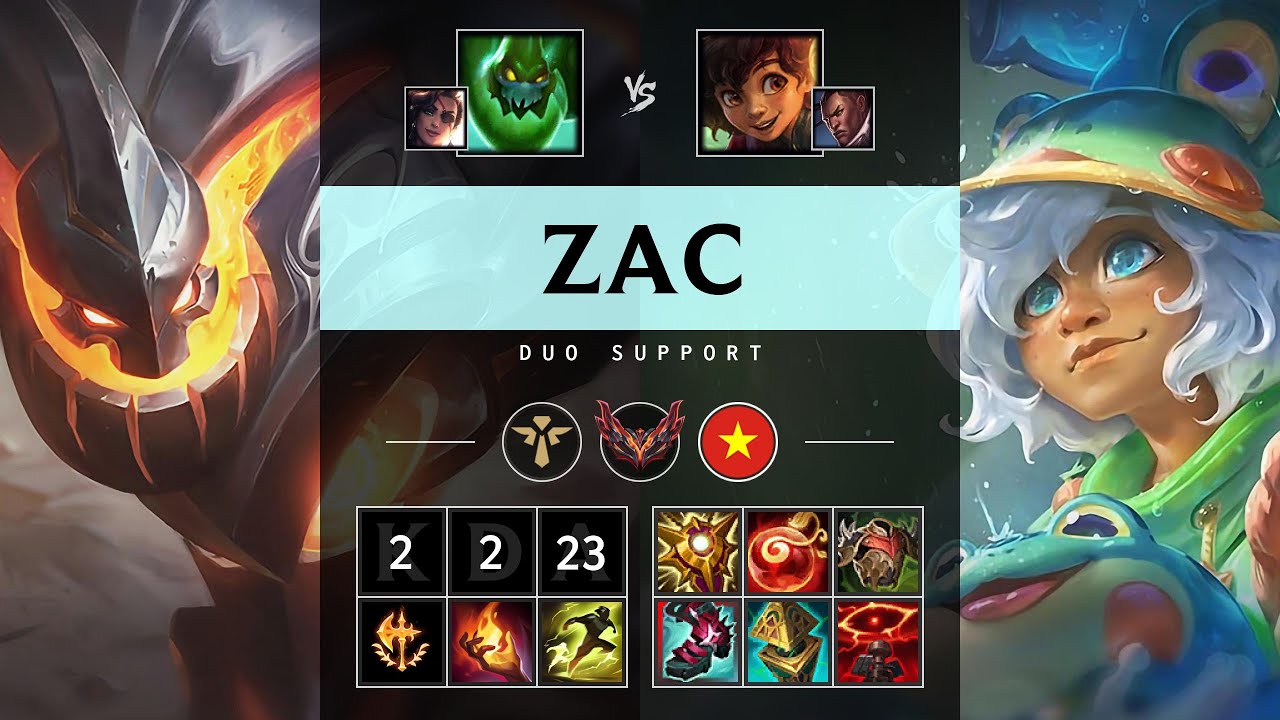 Zac Support vs Milio - VN Grandmaster Patch 25.17