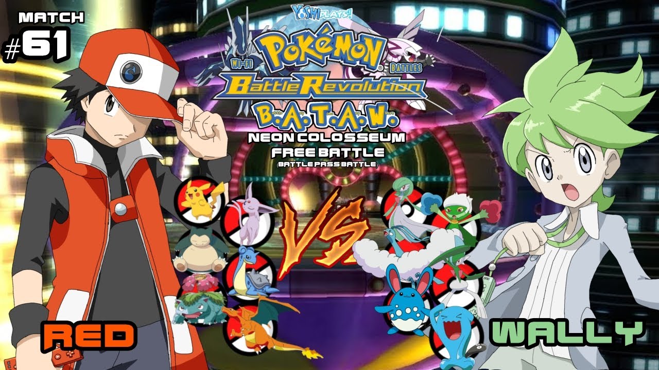 Pokemon Battle Revolution BATAW (Wi-Fi Battles) Match #61: Red vs. Wally