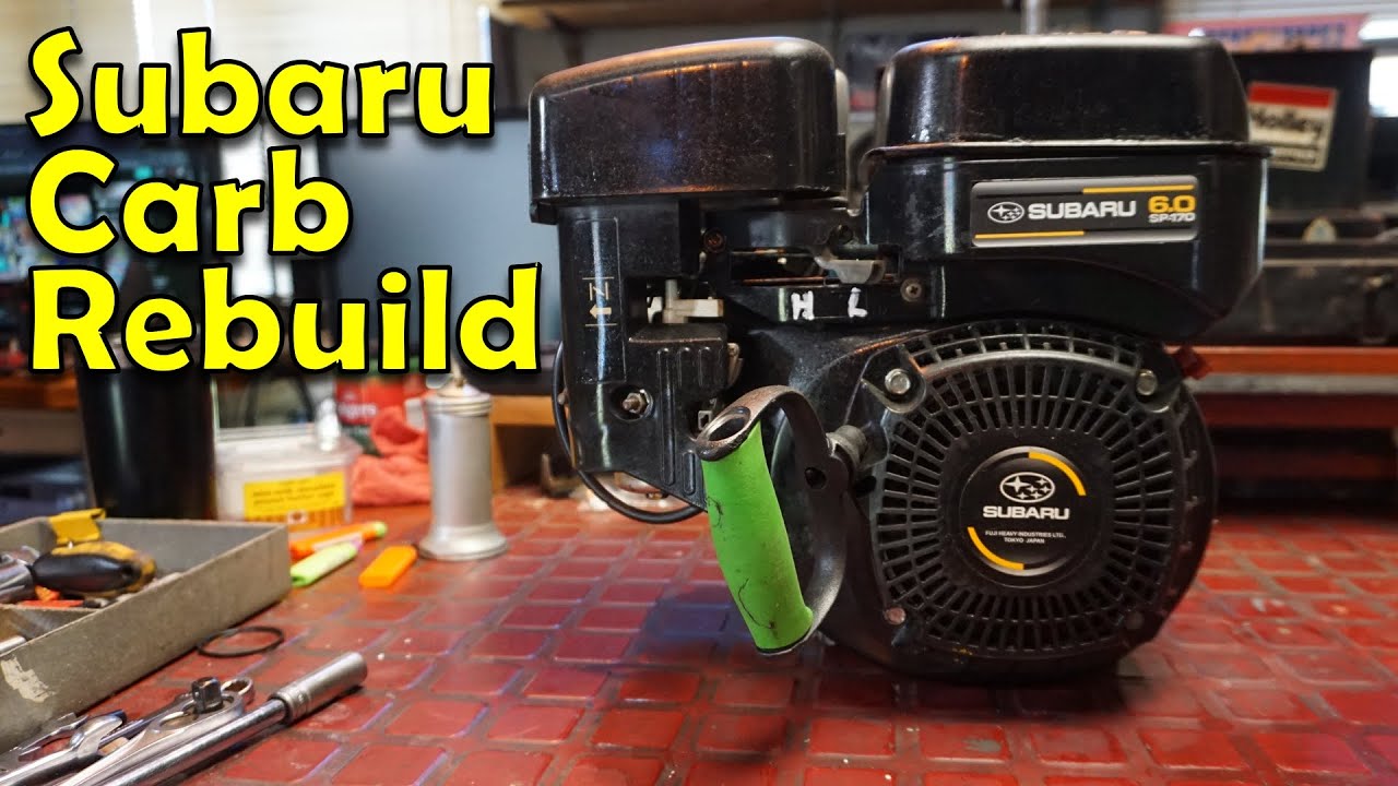 Subaru 6 0 SP 170 Horizontal Engine from (Rigid Pressure Washer) - Carburetor Rebuild