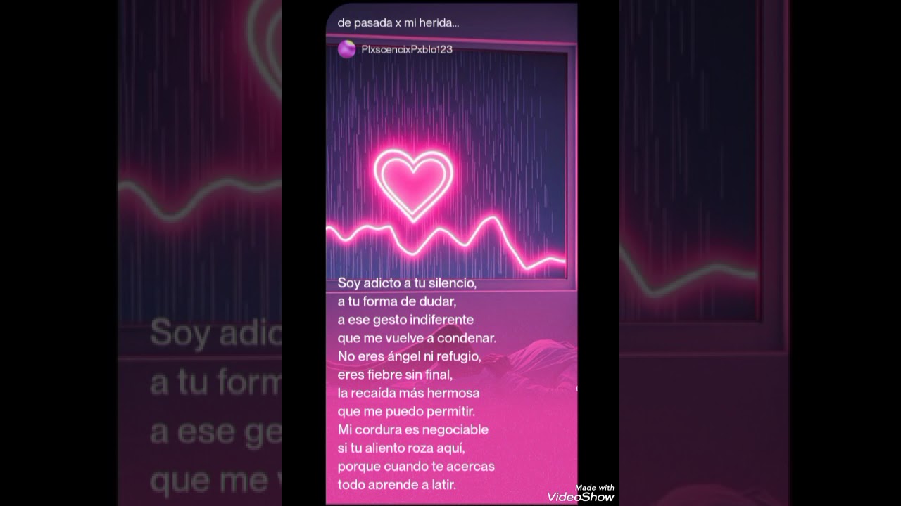 de pasada x mi herida...