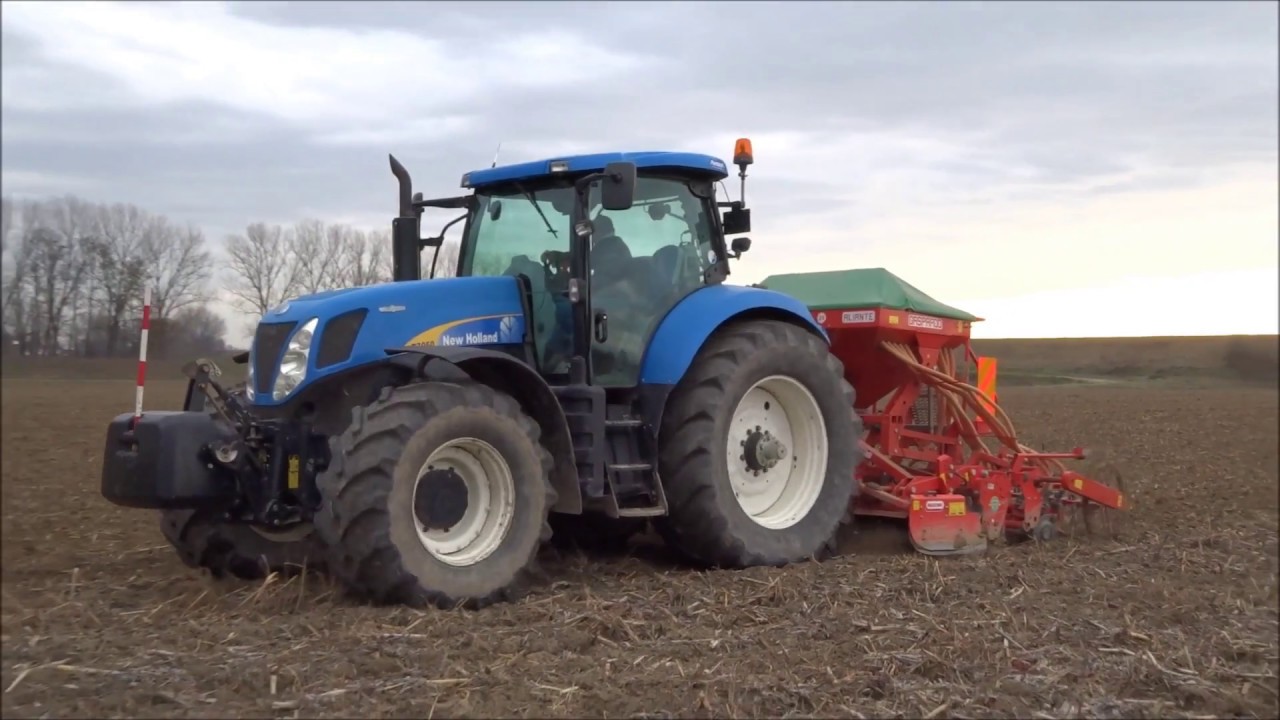 New Holland T7050 e Maschio G. Aliante Semina [FHD][GoPro]