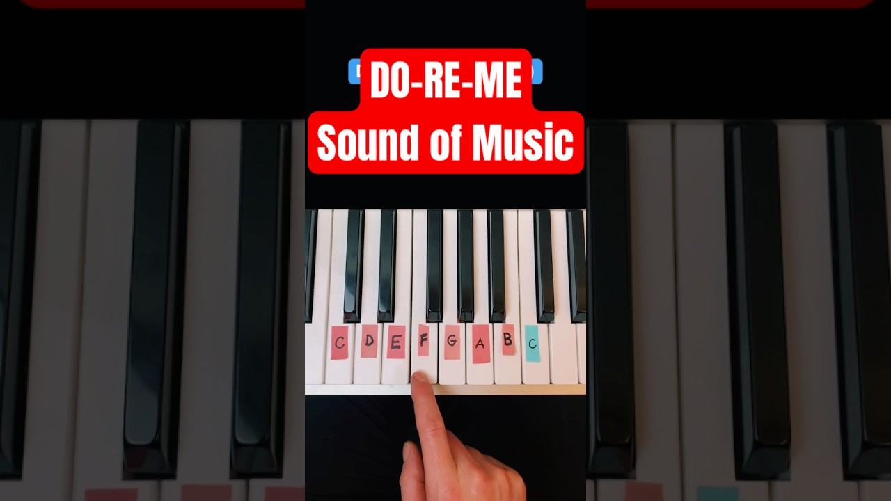 Do A Deer (Do-Re-Mi) easy piano Tutorial #piano #soundofmusic