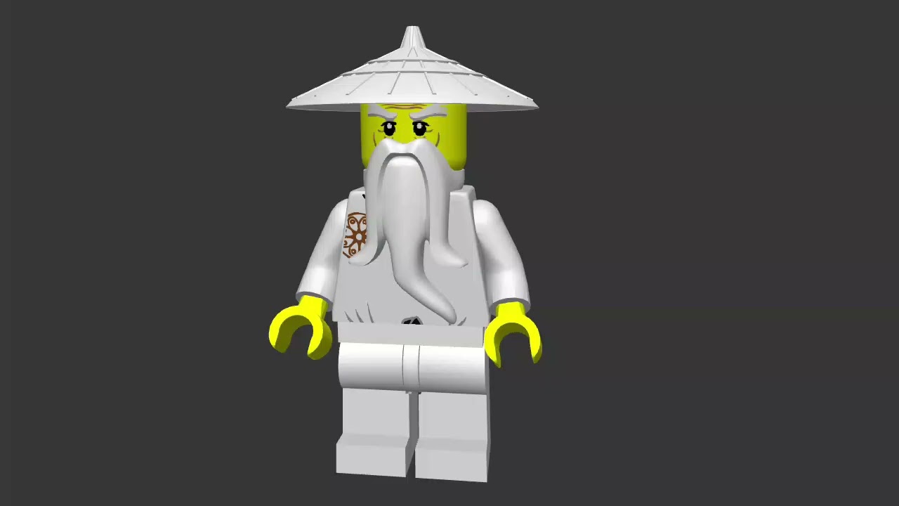 P3D (prisma 3d) lego model (sensei wu)