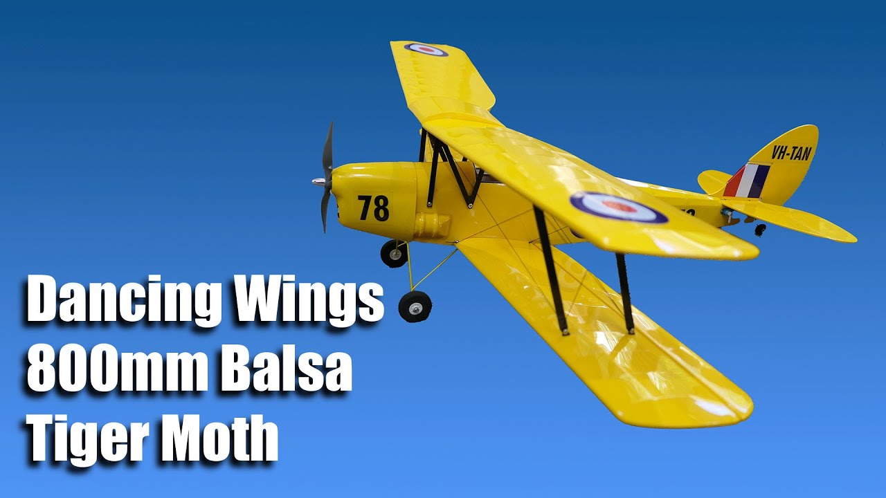 Dancing Wings Hobby 800 мм Balsa Tigermoth