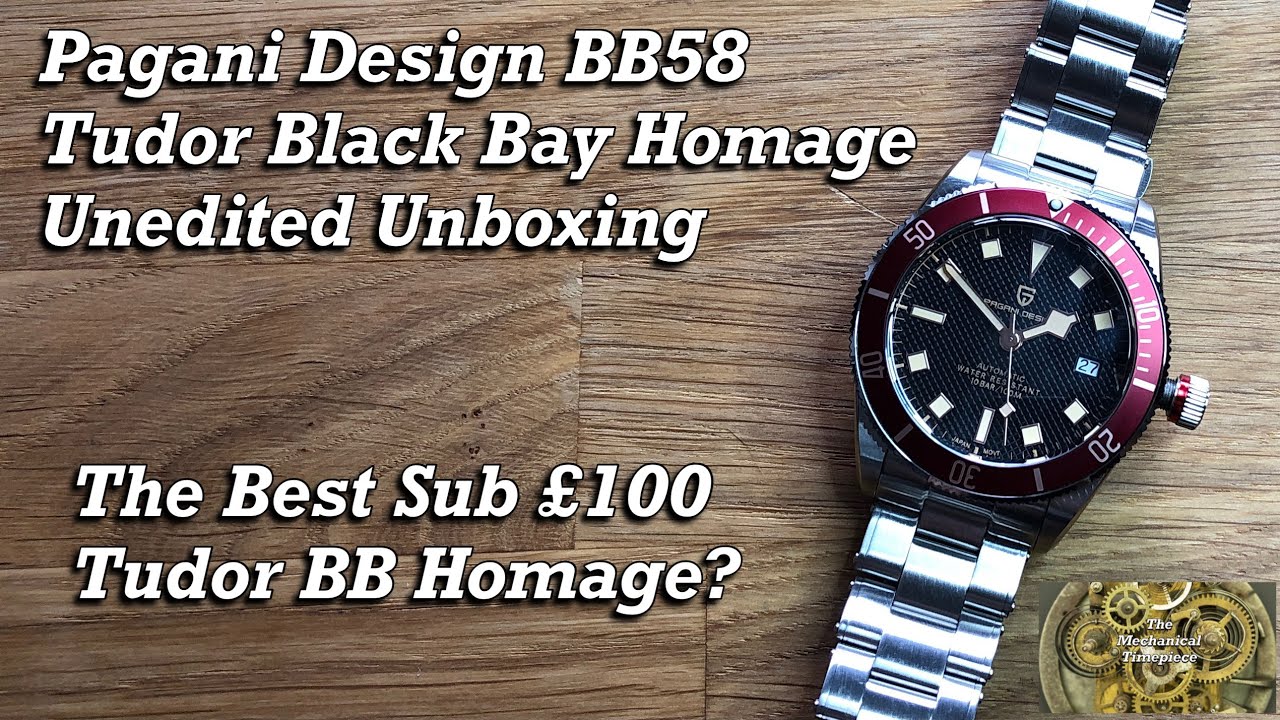 Pagani Design BB58. Tudor Black Bay Homage from AliExpress. Unedited Unboxing