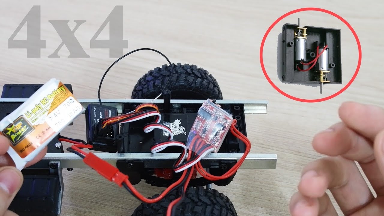 Actualizacion WPL Rc Doble Motor, ESC, Servo, Transmisor