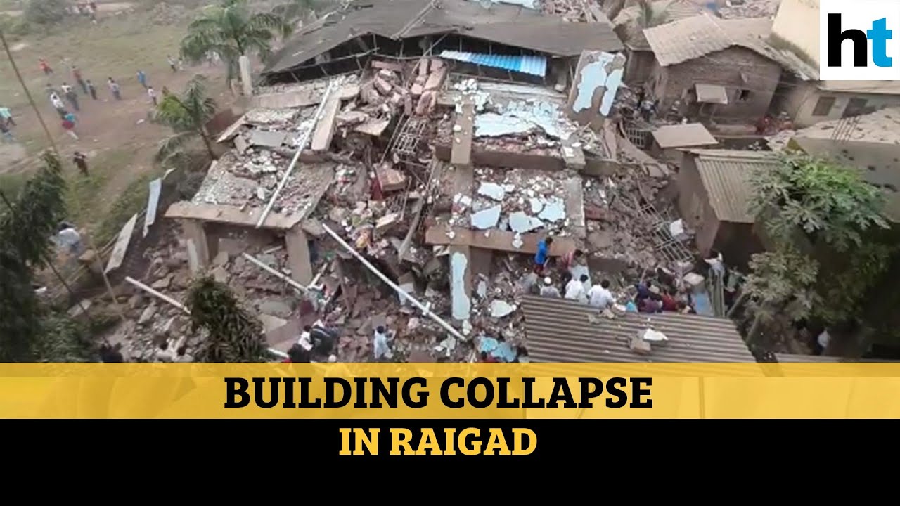 Maharashtra: Building collapses in Raigad, over 60 trapped; NDRF rushed