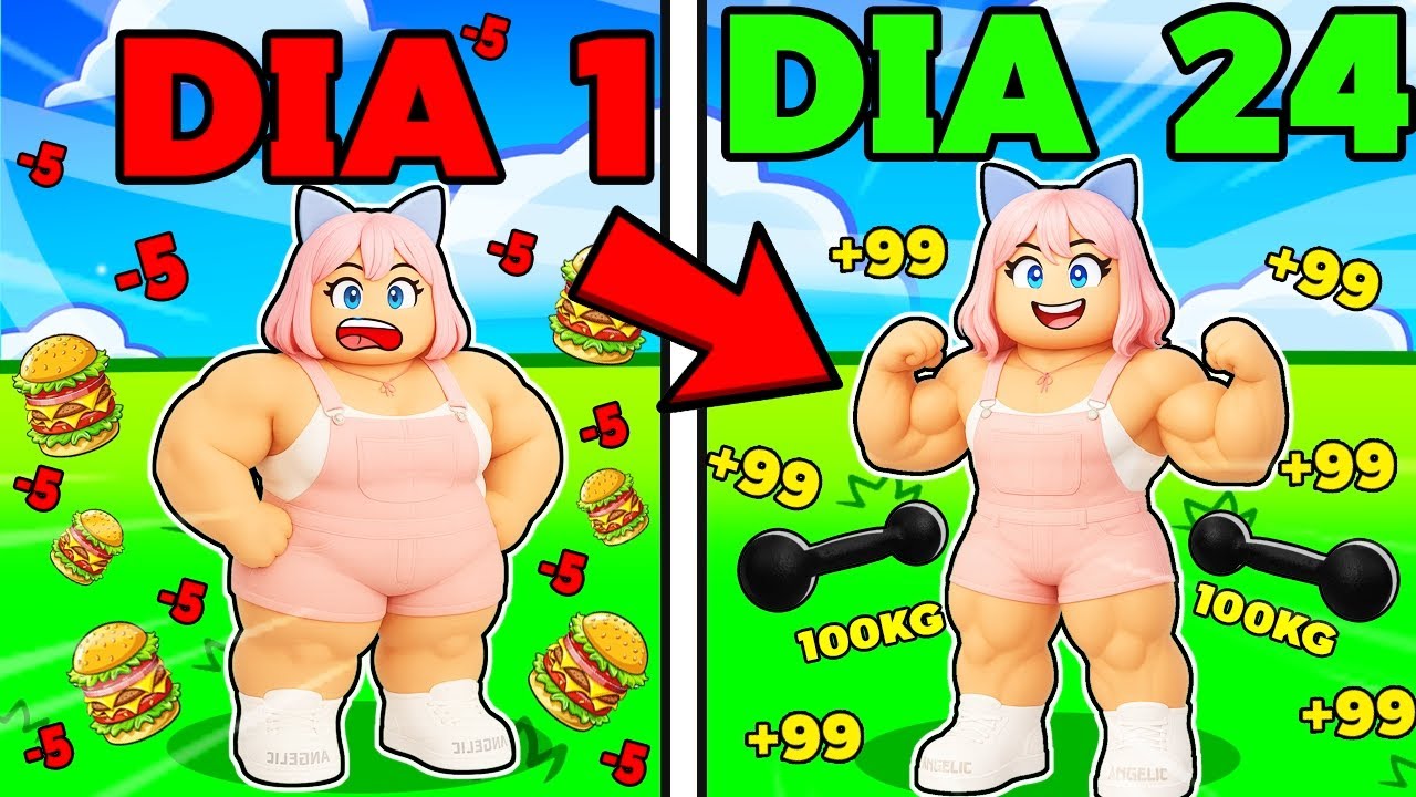😥 TENHO 24 DIAS PARA PERDER PESO NO ROBLOX