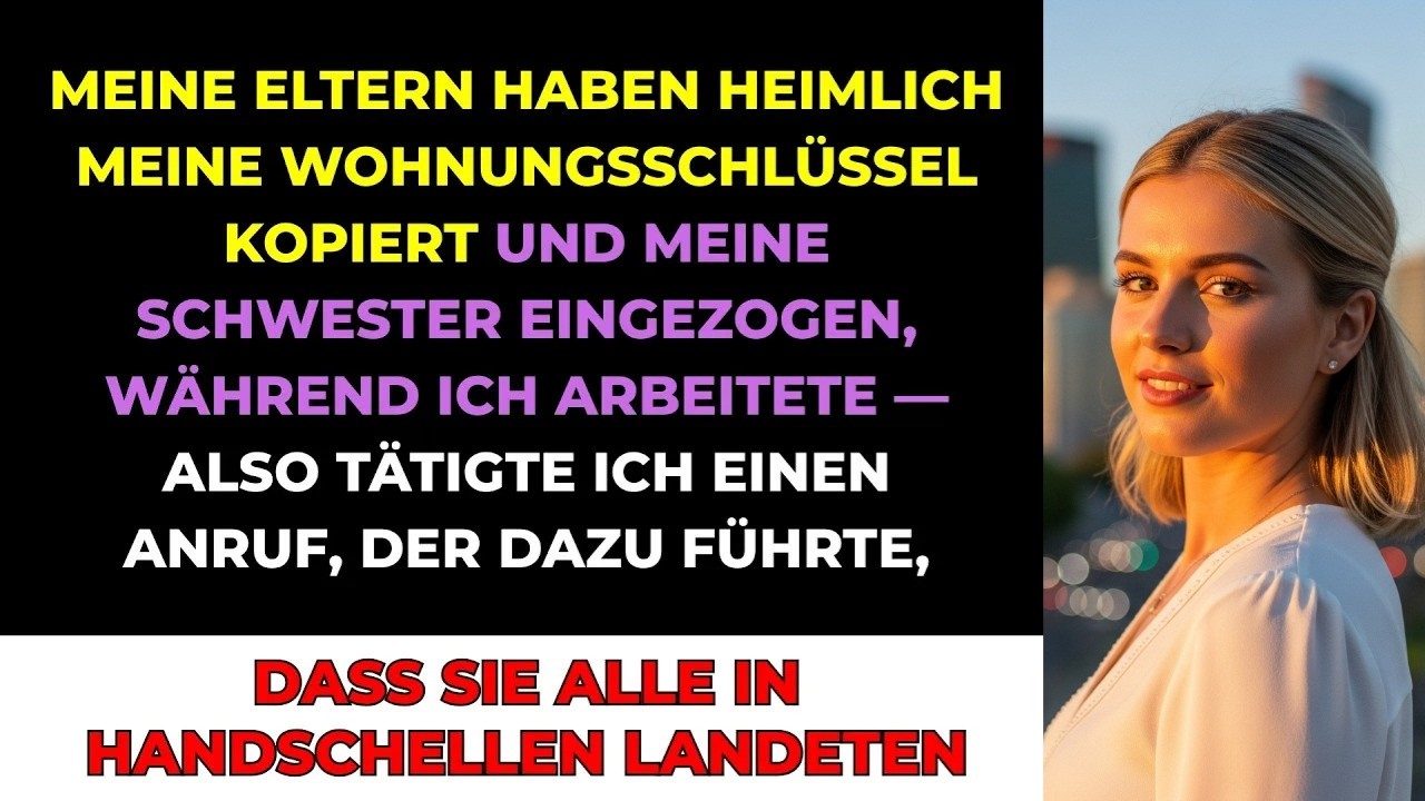 Meine Eltern Kopierten Heimlich Wohnungsschlüssel Und Zogen Meine Schwester Ein, Als Ich Arbeite