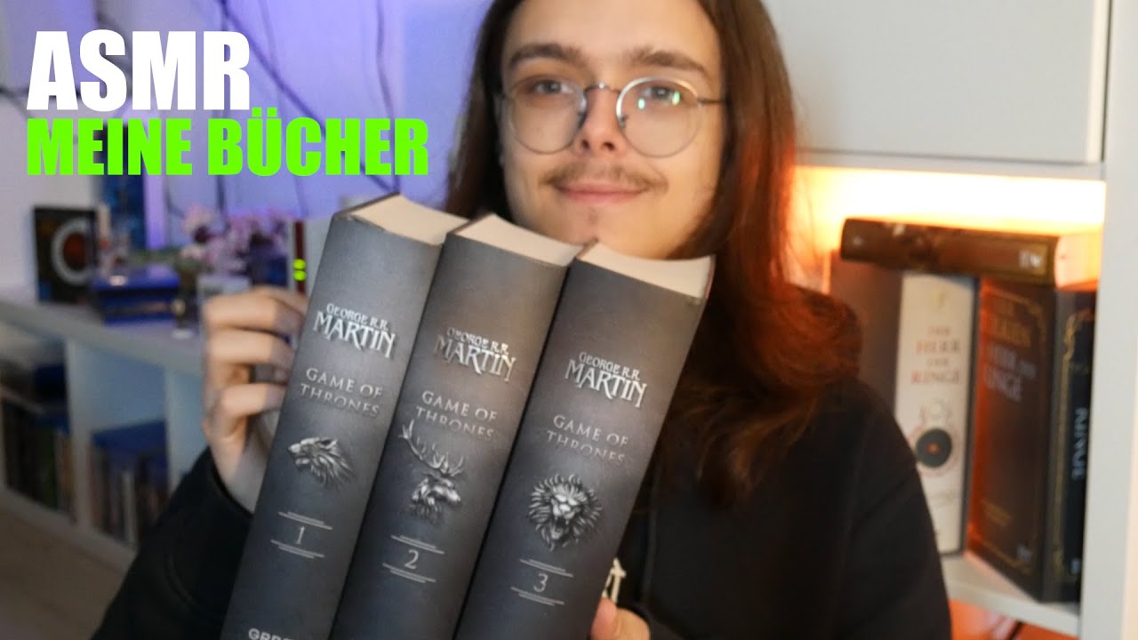 📚ASMR Meine Buchsammlung📚​​: Herr der Ringe, Game of Thrones, Dune, Stephen King etc.📖