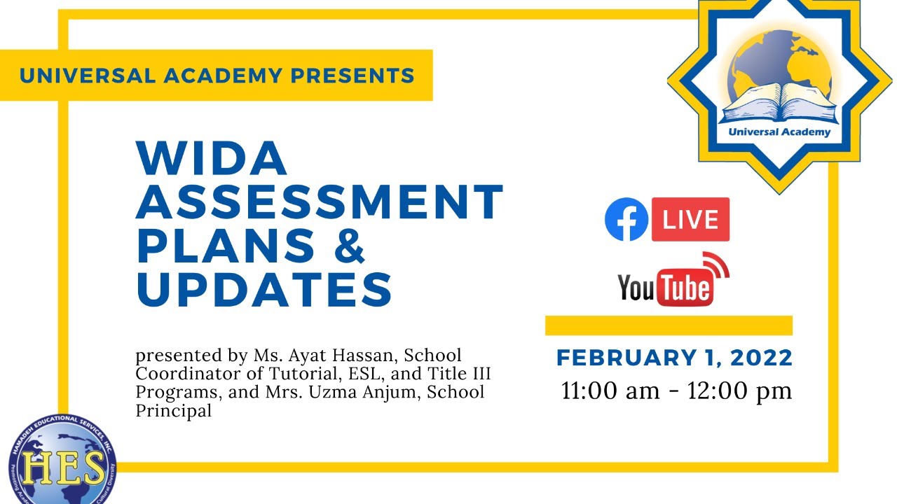 UA Family Engagement Broadcast: WIDA Assessment Plans & Updates