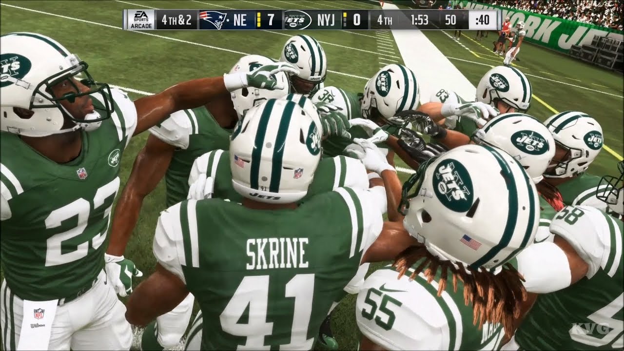Madden NFL 19 - New York Jets vs New England Patriots - Gameplay (HD) [1080p60FPS]