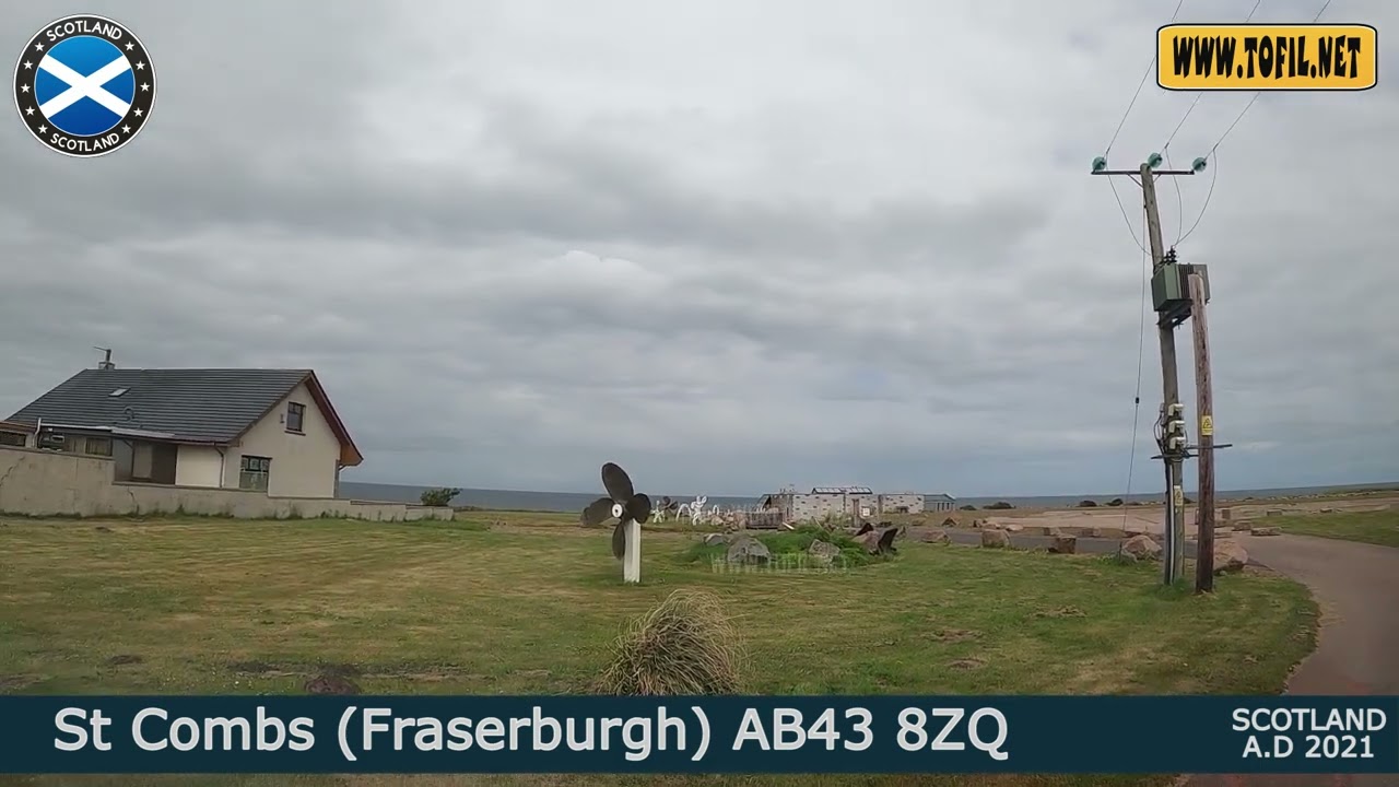 St Combs (Fraserburgh) AB43 8ZQ SCOTLAND 2021 Driving Road Trip WWW.TOFIL.NET