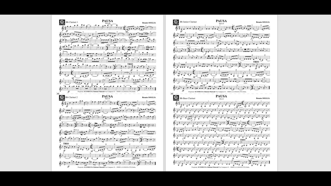 Pausa - Renato Soglia - Partitura completa