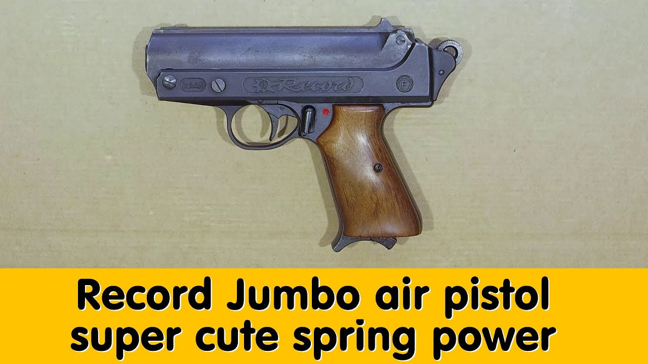 Record Jumbo, spring-powered air pistol overview