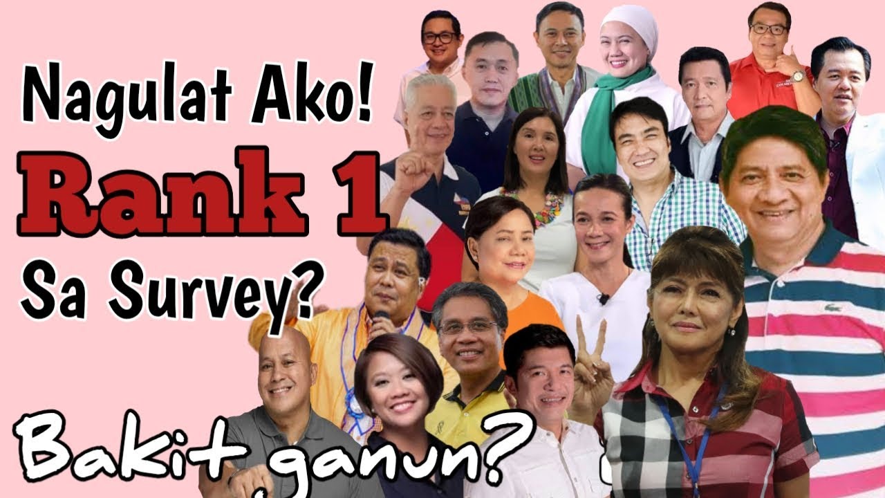 Sino ba ang Rank 1 sa Survey ko? | Senatoriables for 2019 Midterm Election | Survey