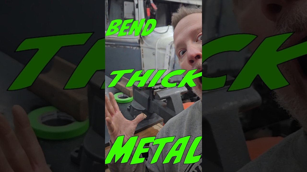 Bend Thick Metal Over! #funny #diy #automobile #lifehacks #mechanic #truck #restoration #solution
