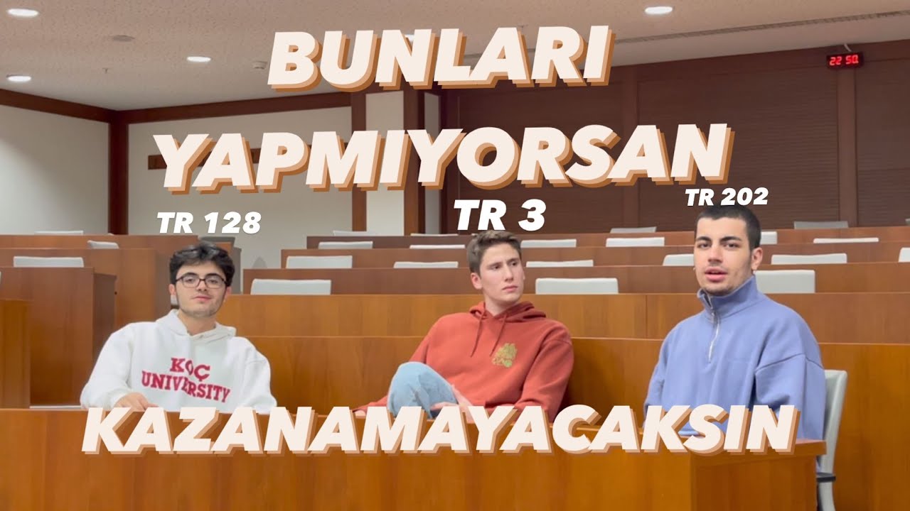 DERECE ÖĞRENCİLERİNDEN HAYAT KURTARAN TAVSİYELER - KOÇ ÜNİVERSİTESİ - 