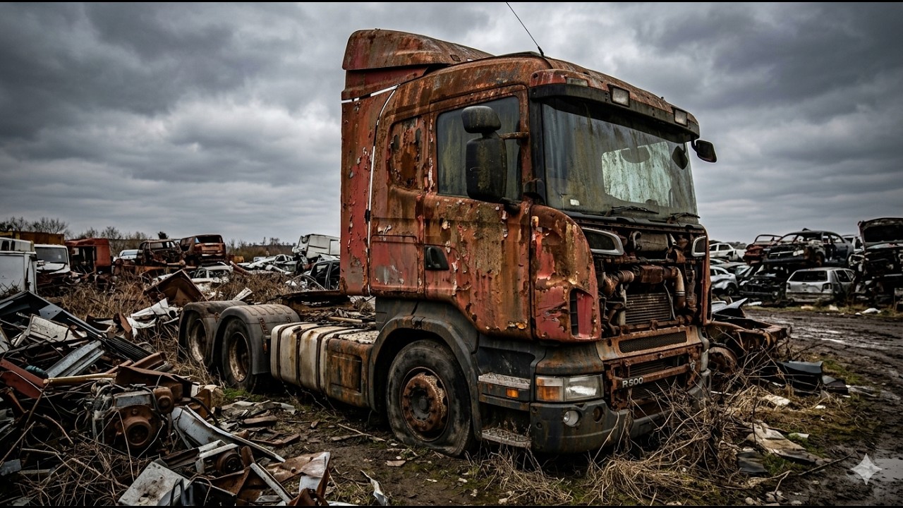 14 Years of Neglect: The SHOCKING State of This SCANIA R500 V8 Truck! Will It Run? Full Restoration