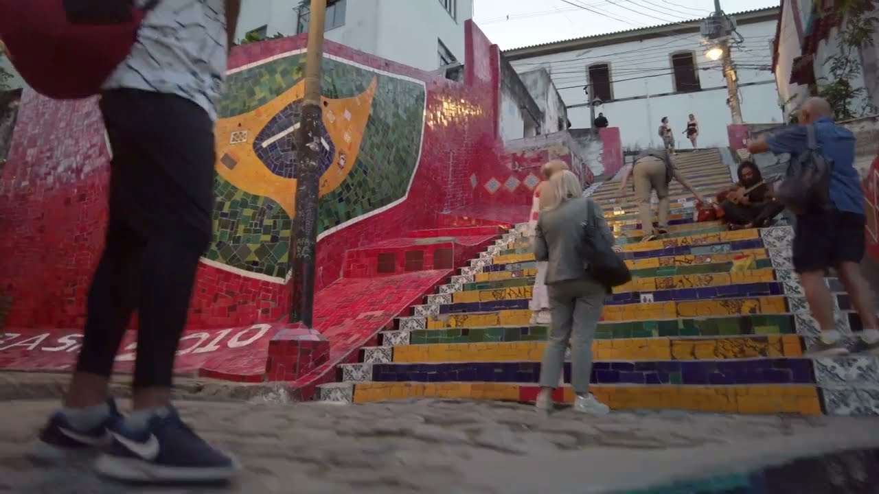 I Walked Up the Selaron Steps in Rio de Janeiro (4K)