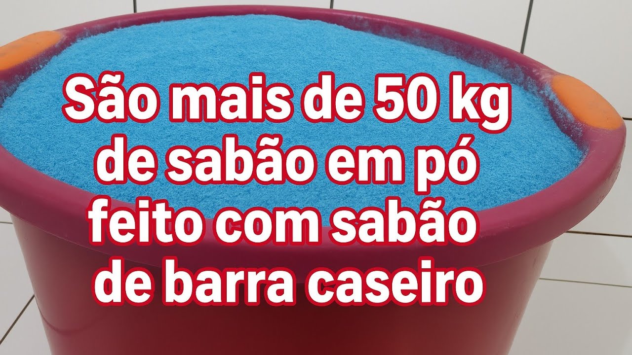 SABÃO EM PÓ FEITO COM 30KG DE SABÃO EM BARRA – POTENTE E PERFUMADO!
