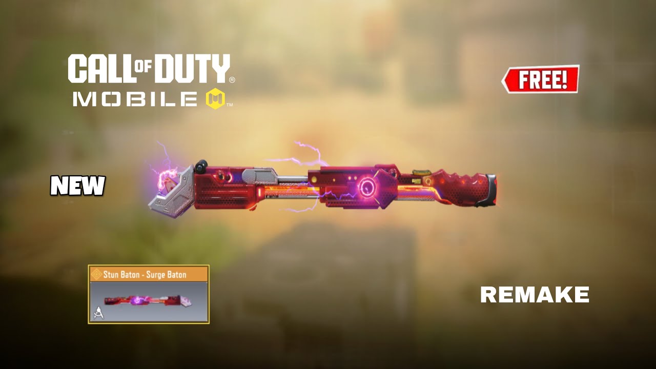 *NEW* PERMANENT FREE Legendary Stun Baton - Surge Baton Gameplay in COD Mobile! (REMAKE)