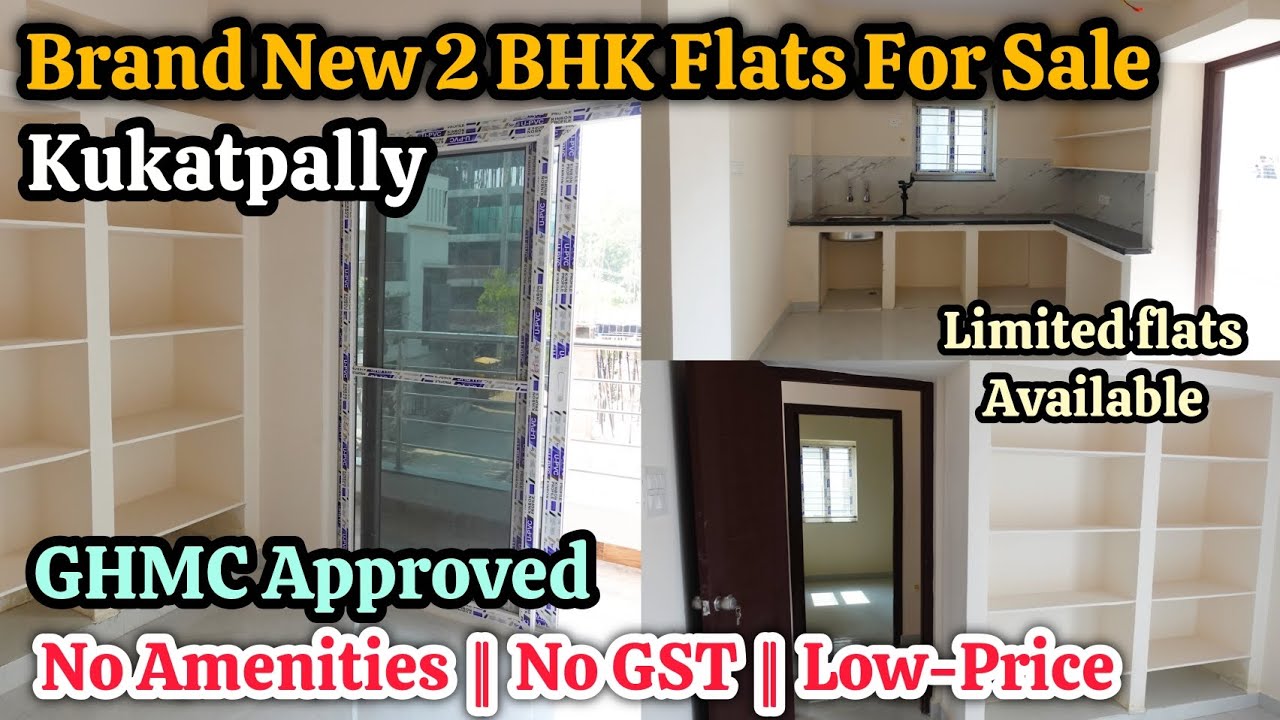 Brand New 2 BHK Flats For Sale In Kukatpally 🏩 || No GST || GHMC || Low-Price || Code: PAR- 926 ✨️