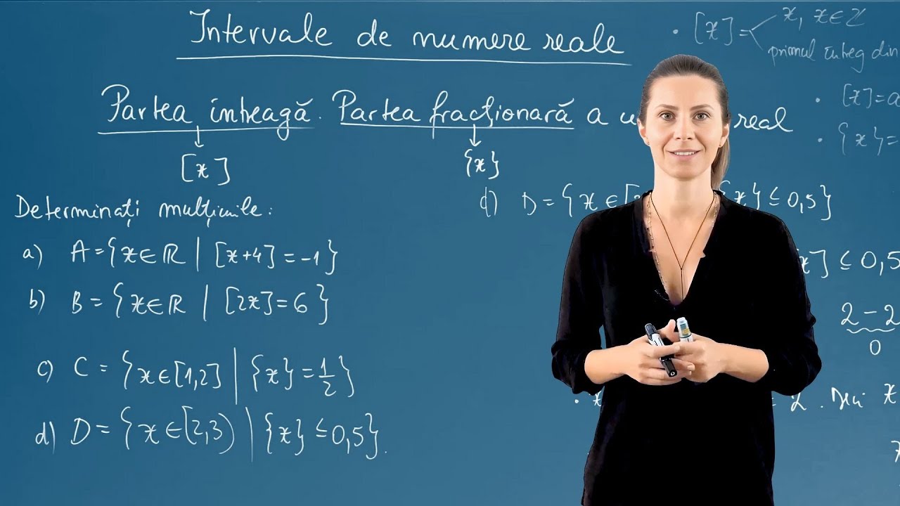 Partea întreagă și partea fracționară a unui număr real - Clasa a VIII-a