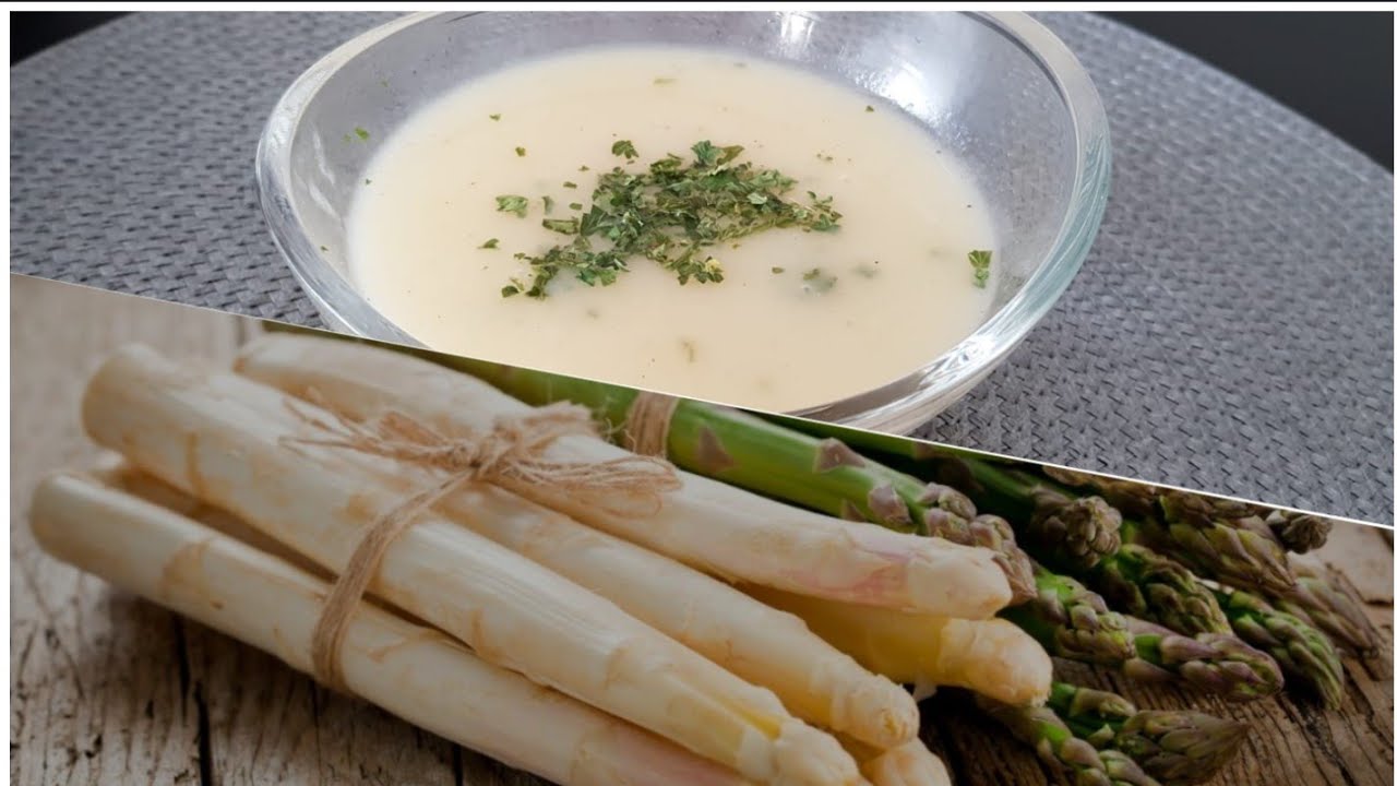 شوربة الهليون بدون كريمة صحية و سريعة