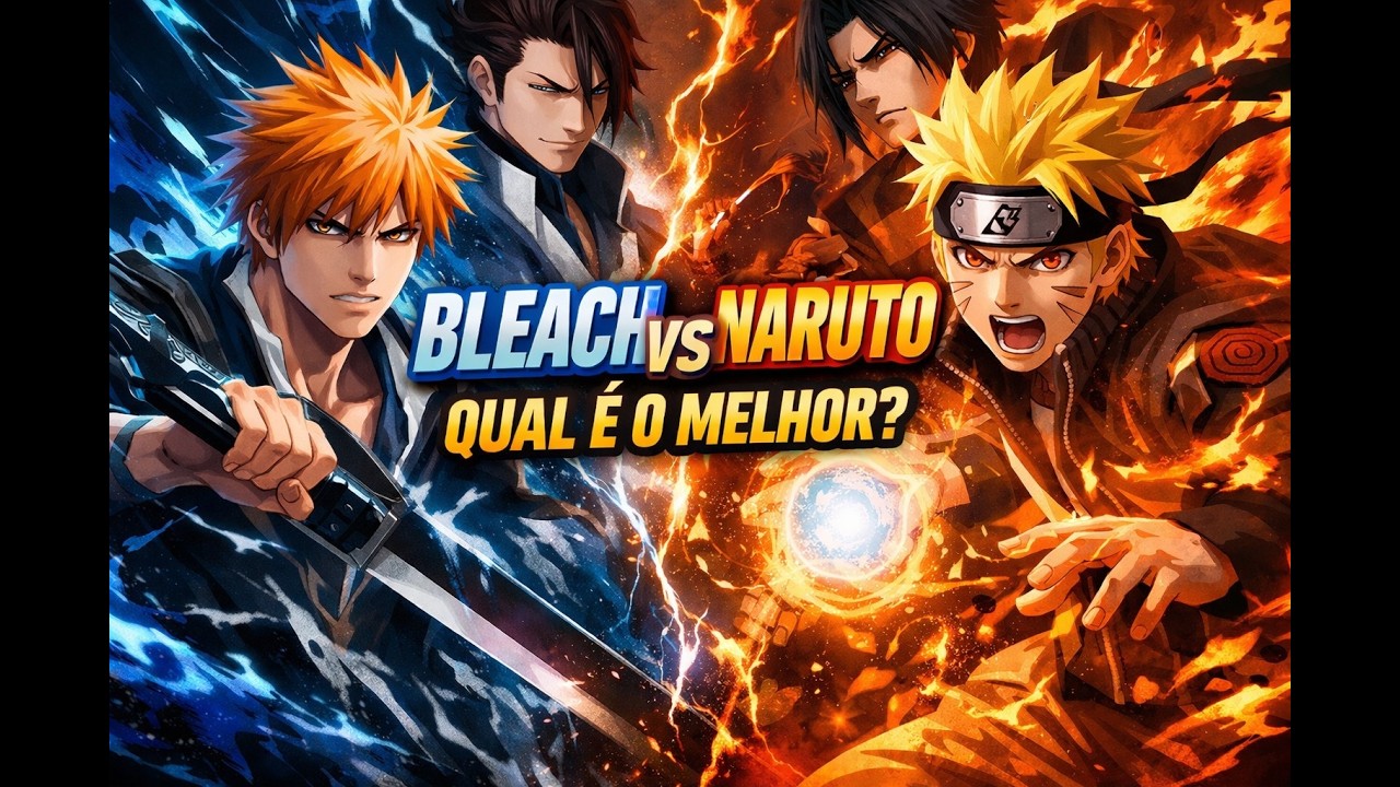 Naruto x Bleach   Qual é melhor?