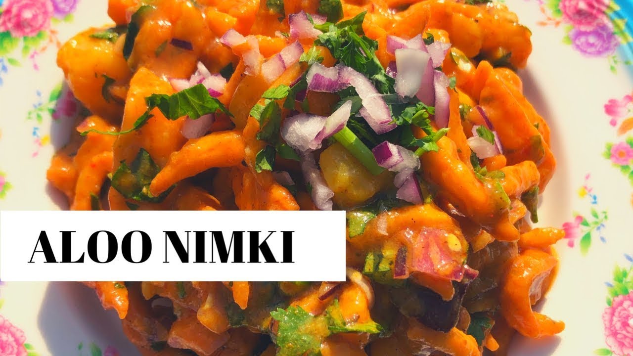 Aalu Nimki/Dharane Aloo Nimki/How to make Aalu nimki sauce/Nepali street Food/aloo nimki