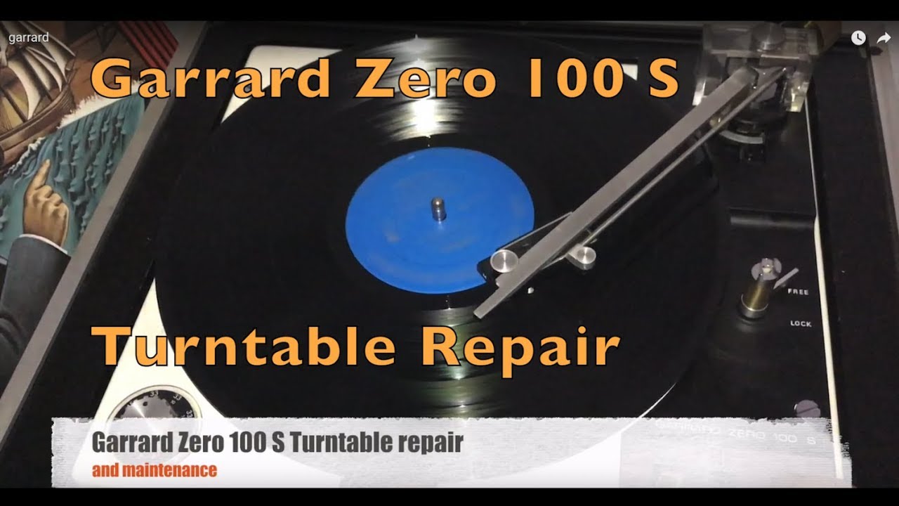 Ремонт проигрывателя Garrard Zero 100 S