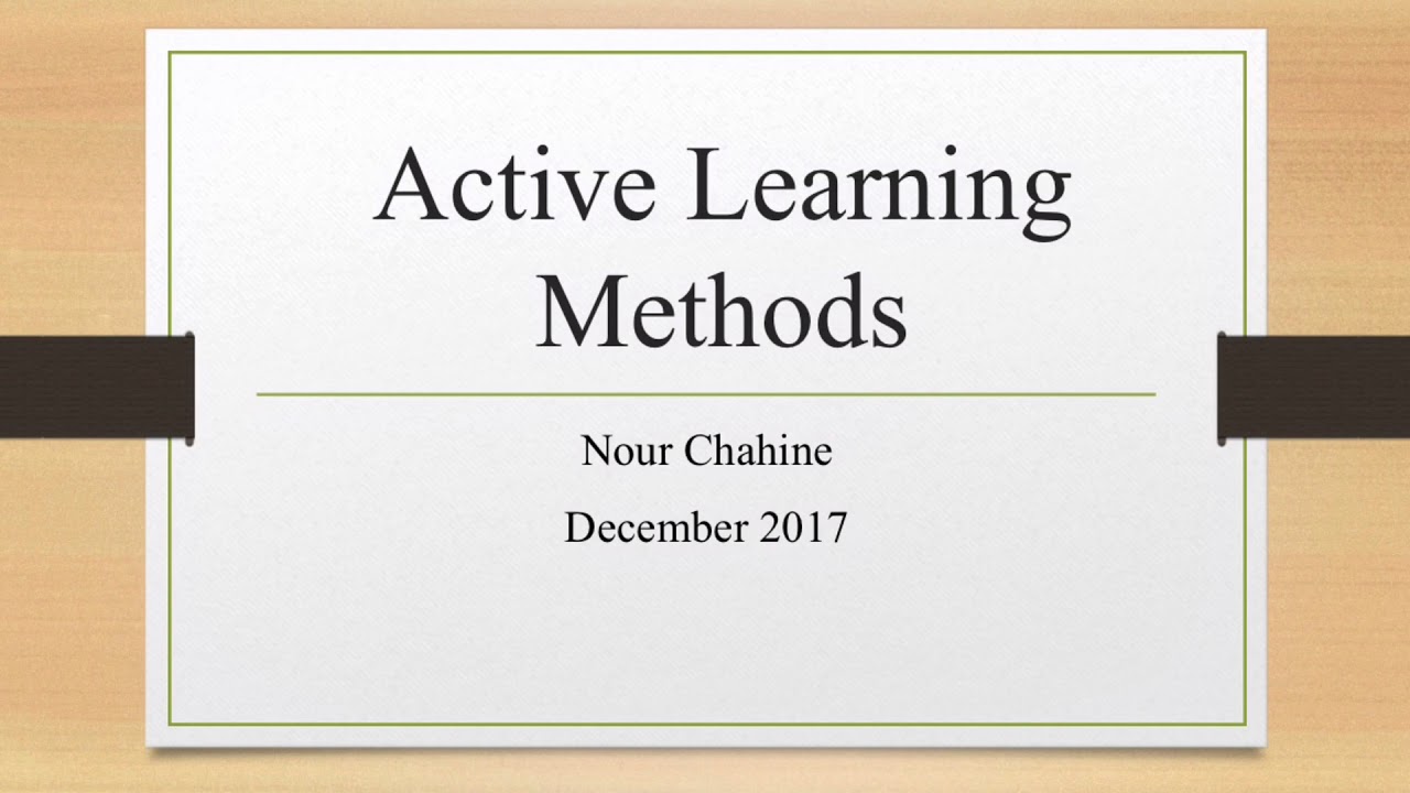 Active Learning Strategies