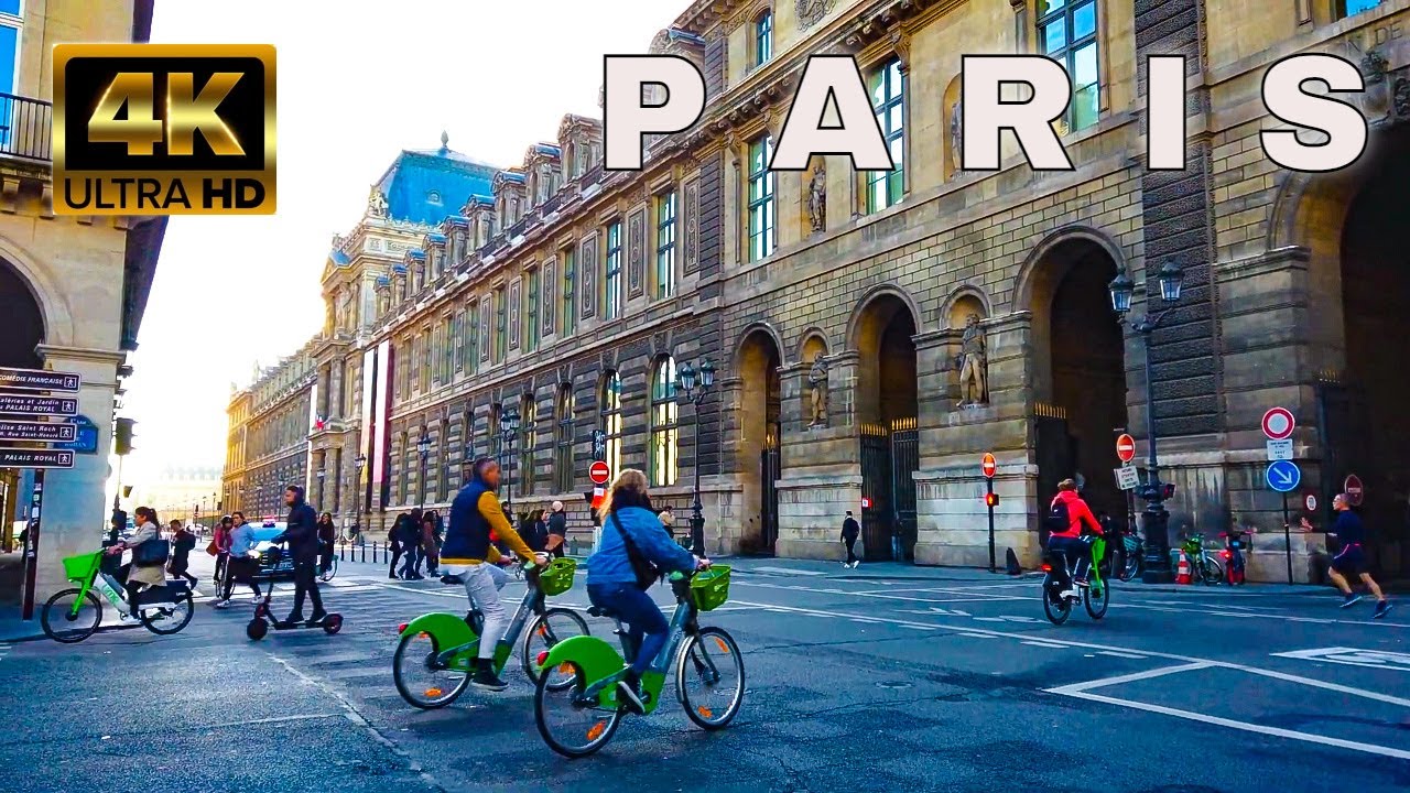 Paris France, Morning Walk - Transport Strike in Paris - November 10, 2022 - 4K60 fps